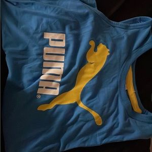 Puma tank 3XL blue and neon